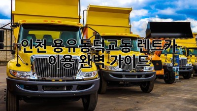 인천 용유동/덕교동 렌트카 이용 완벽 가이드